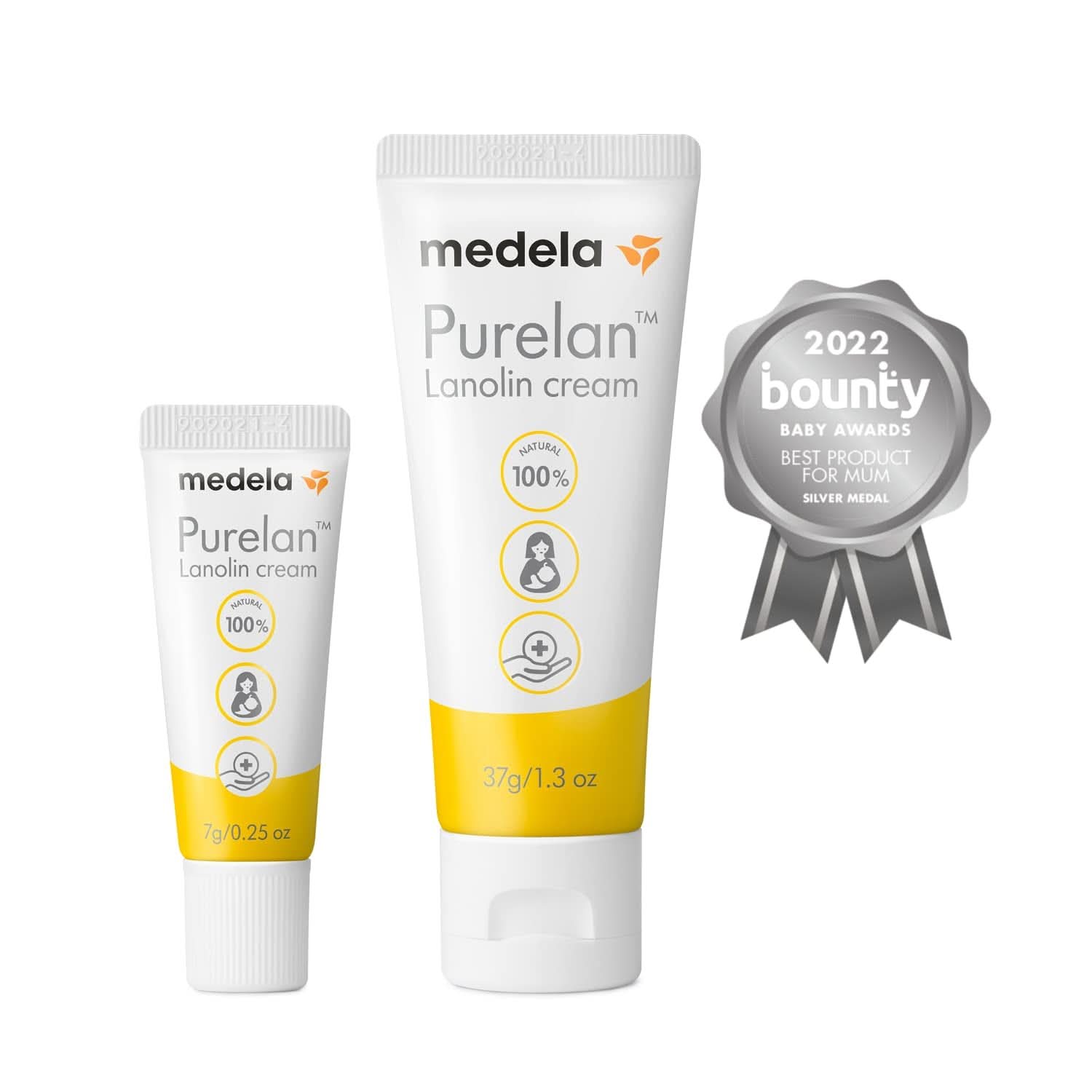 Medela Purelan 37G Lanoline Tepelcrème - crème voor pijnlijke tepels en droge huid, 100% natuurlijk, hypoallergeen Accessoires Voeding en borstvoeding Bebe Naty Shop