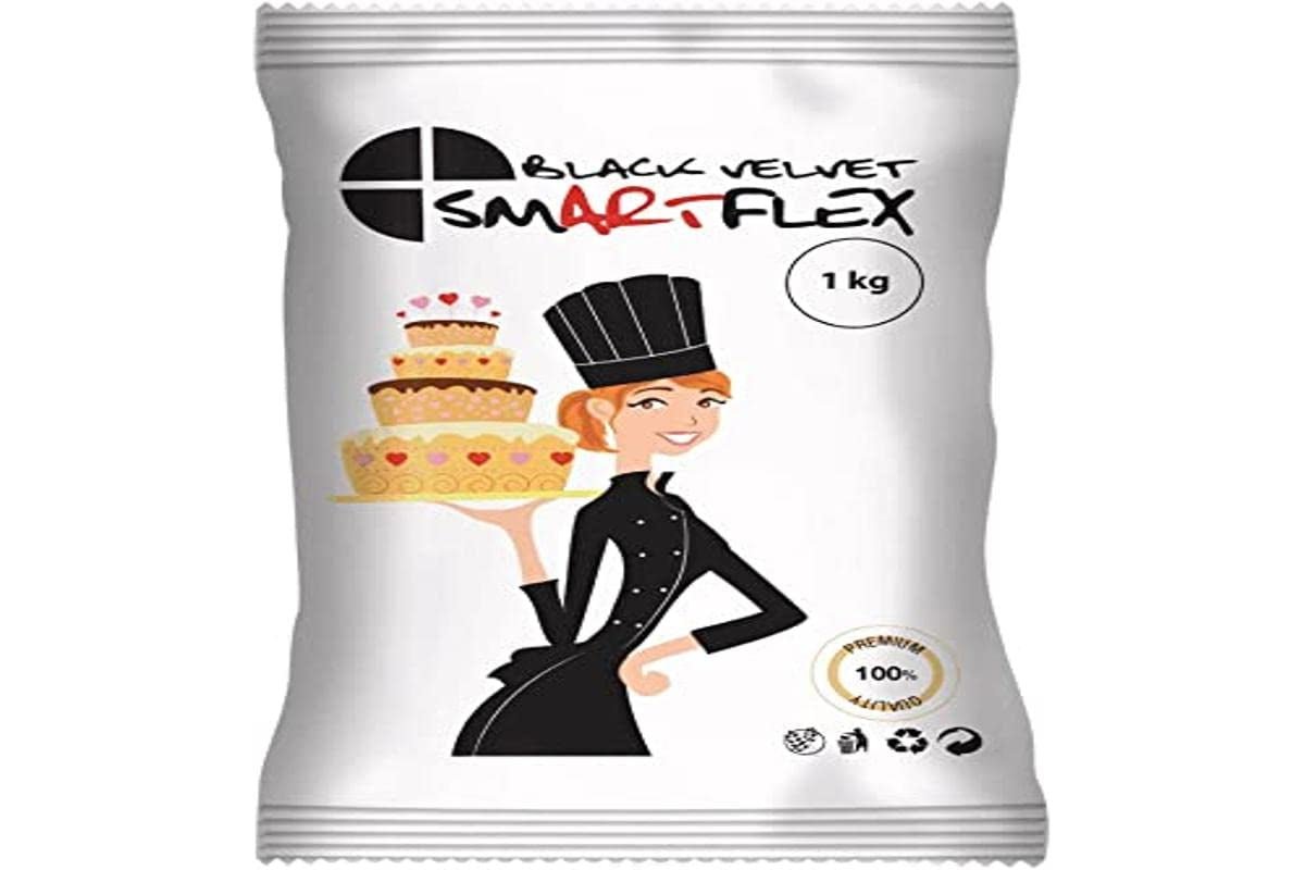 Black Velvet fondant, 1 kg Naty Shop Standaardtitel suikerpasta