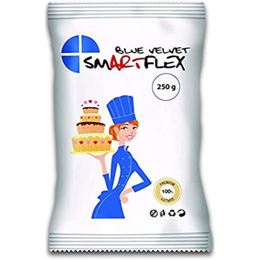 Fondant Blauw Fluweel, 250 g Suikerpasta Naty Shop Standaardtitel