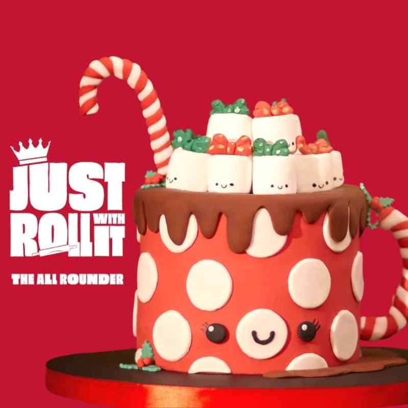Zwarte fondant 1 kg - rolklaar, perfect voor het bekleden en decoreren van taarten, cupcakes en koekjes - zwart - 1 kg Suikerpasta Naty Shop
