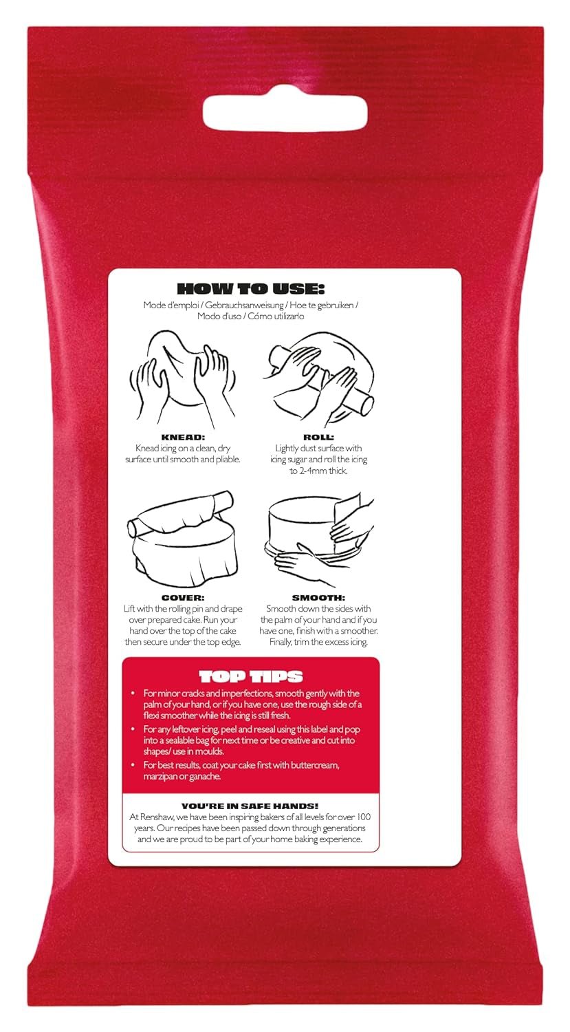 Fondant Poppy Red 250g - Kant en klaar, perfect voor het glazuren en decoreren van taarten, cupcakes en koekjes - Poppy rood - 250g Suikerpasta Naty Shop