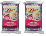 FunCakes Royal Purple Rolfondant: Makkelijk in gebruik, glad, flexibel, zacht en buigzaam, perfect voor het decoreren van taarten. Glutenvrij 250g (Pak van 2) Naty Shop Suikerpasta Koninklijk Paars 250G (Pak van 2)
