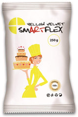 Fondant Geel Fluweel, 250 g Naty Shop suikerpasta 250 G (1 pakje)