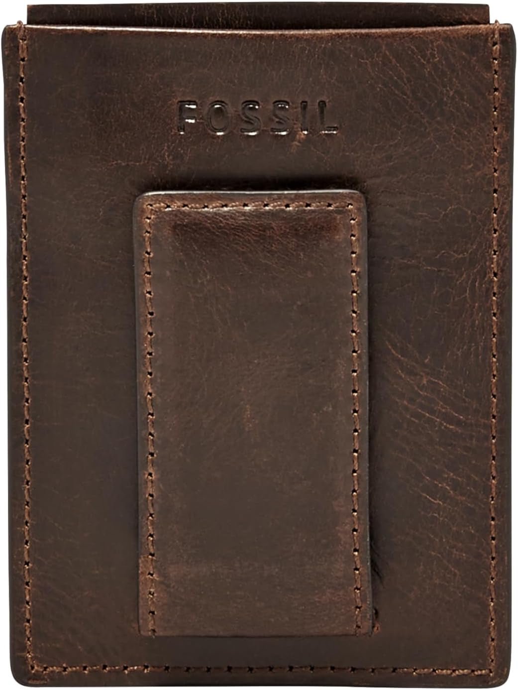 Fossil Derrick lederen herenportemonnee met RFID-blokkering en magnetische kaarthouder Walletderrick portemonnee Herenportemonnee Naty Shop