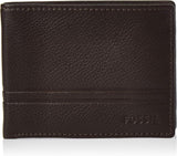Fossil Heren Wilder Flip Id Bifold Reisaccessoires Bi-Fold Portemonnee Portemonnee Heren Naty Shop Wild Donkerbruin One Size Fits All