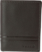 Fossil Heren Wilder Driebladige Reisaccessoires Tri-fold Portemonnee Portemonnee Heren Naty Shop Wild Donkerbruin One Size Fits All