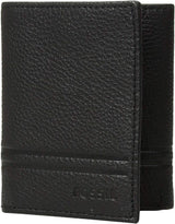 Fossil Heren Wilder Trifold Reisaccessoires Tri-fold Portemonnee Portemonnee Heren Naty Shop Zwart Wild One Size Fits All