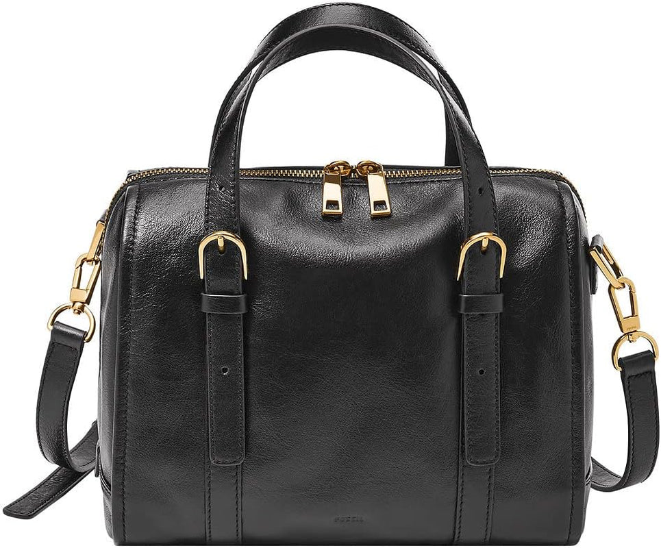 Fossil Carlie Satchel Damestassen Naty Shop Zwart