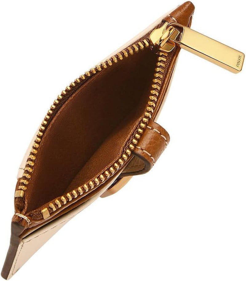Fossil Dameskaarthouder Vada Rits LiteHide Leer, SL10055103 Damesportemonnee Naty Shop