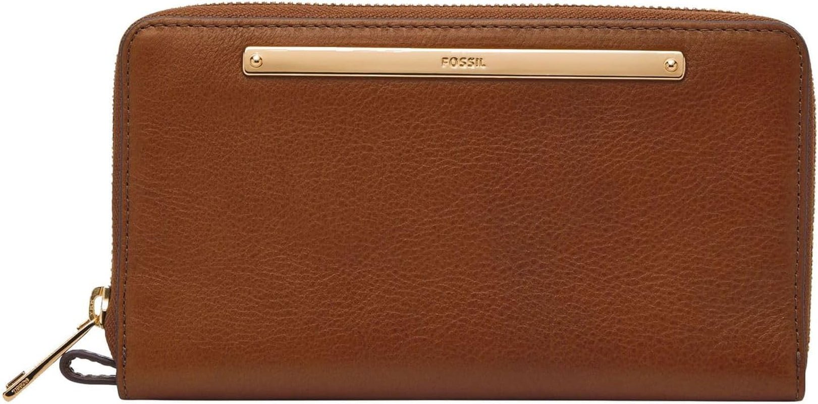 Fossil Dames Liza Bi-Fold Portemonnee Damesportemonnee Naty Shop Bruin 19,5 cm L X 2,5 cm B X 11,4 cm H