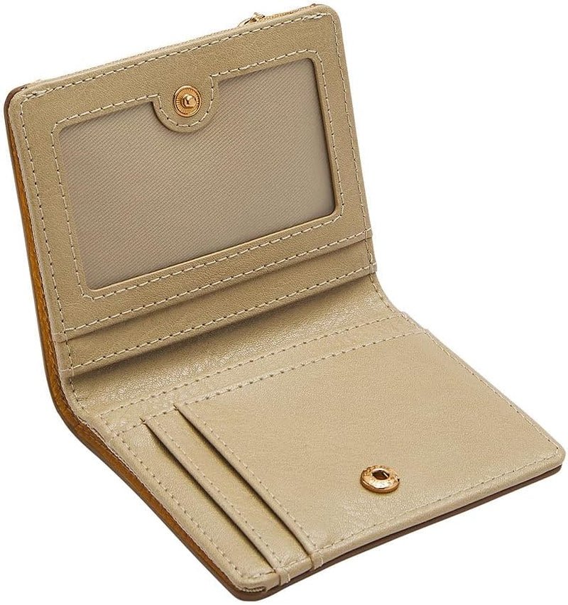 Fossil Dames Logan Geel Leren Bifold Portemonnee, SL7829763 Damesportemonnee Naty Shop