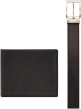 Fossil heren Derrick reisaccessoire bi-fold portemonnee, donkerbruin, 11,43 cm L x 1,6 W 9,22 H EU herenportemonnee Naty Shop zwart