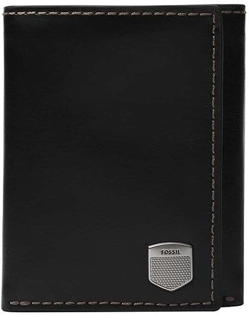 Fossil Hayes Card Case Bifold-portemonnee voor heren, heren Naty Shop zwart