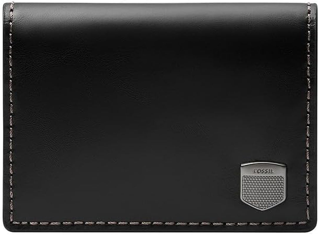 Fossil Hayes Card Case Bifold-portemonnee voor heren, heren Naty Shop matzwart
