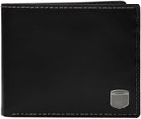 Fossil Hayes Card Case Bifold-portemonnee voor heren, heren Naty Shop zwarte inkt