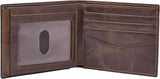 Fossil RFID Flip Top-portemonnee voor heren Reisaccessoires Opvouwbare portemonnee Herenportemonnee Naty Shop