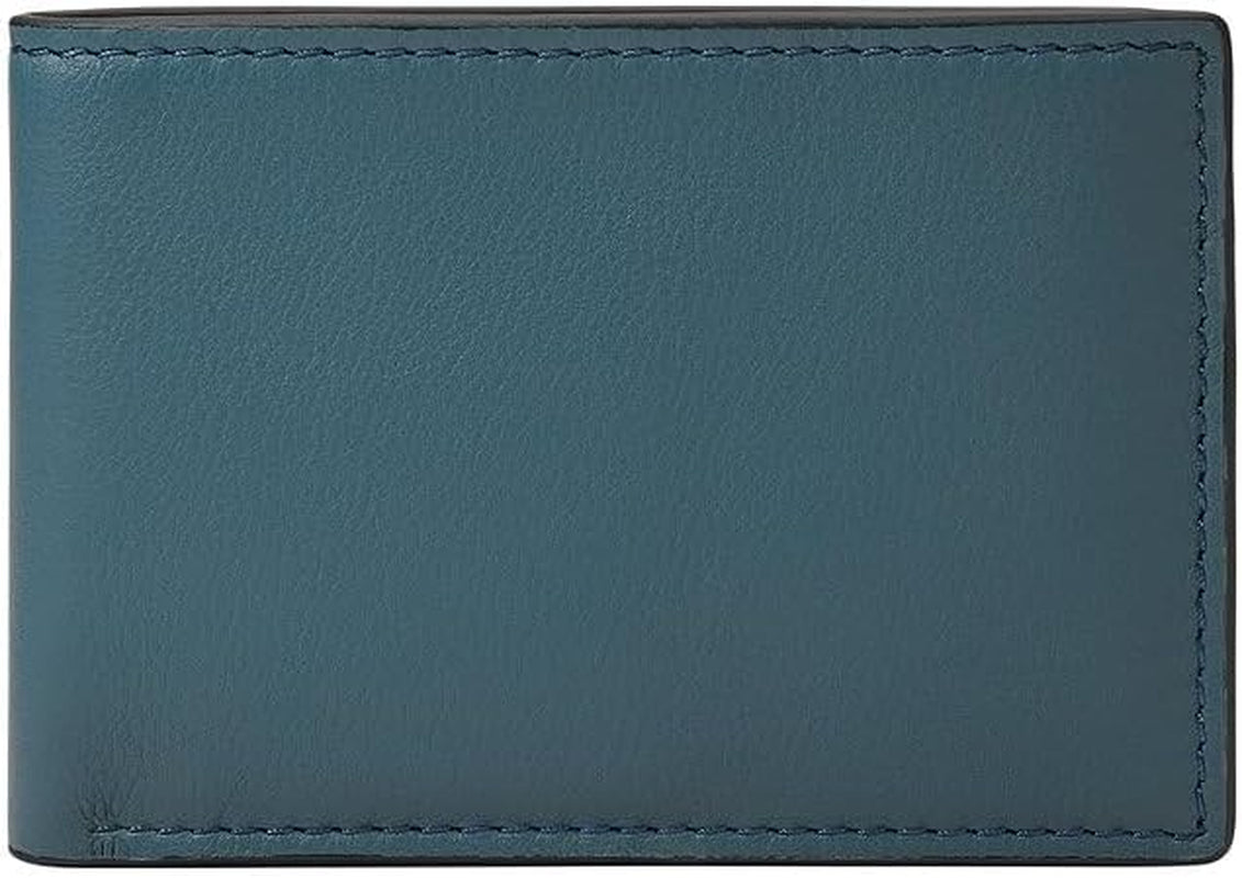 Fossil Steven Casual, 11,43 cm L x 1,27 cm B x 7,62 cm H Herenportemonnee Naty Shop Blauw