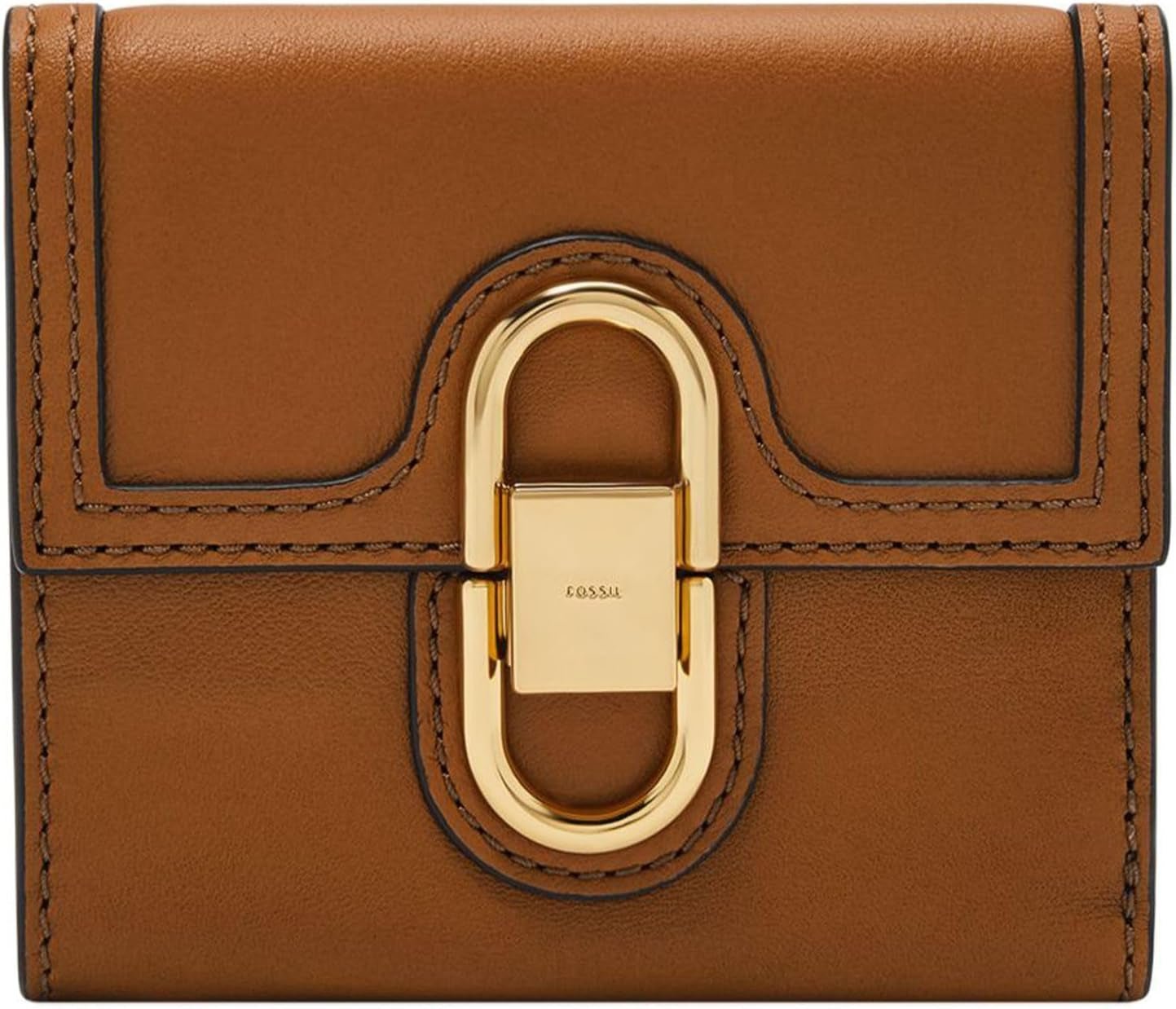 Fossil Dames Avondale Leren Driebladige SL8292216 Portemonnee Dames Naty Shop Bruin 10,8 cm L X 1,3 cm B X 10,2 cm H