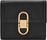 Fossil Avondale leren driebladige damestas SL8292216 Naty Shop damesportemonnee zwart 10,8 cm L X 1,3 cm B X 10,2 cm H