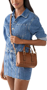 Fossil Carlie Leather Mini Satchel Purse Dameshandtas Dames Naty Shop
