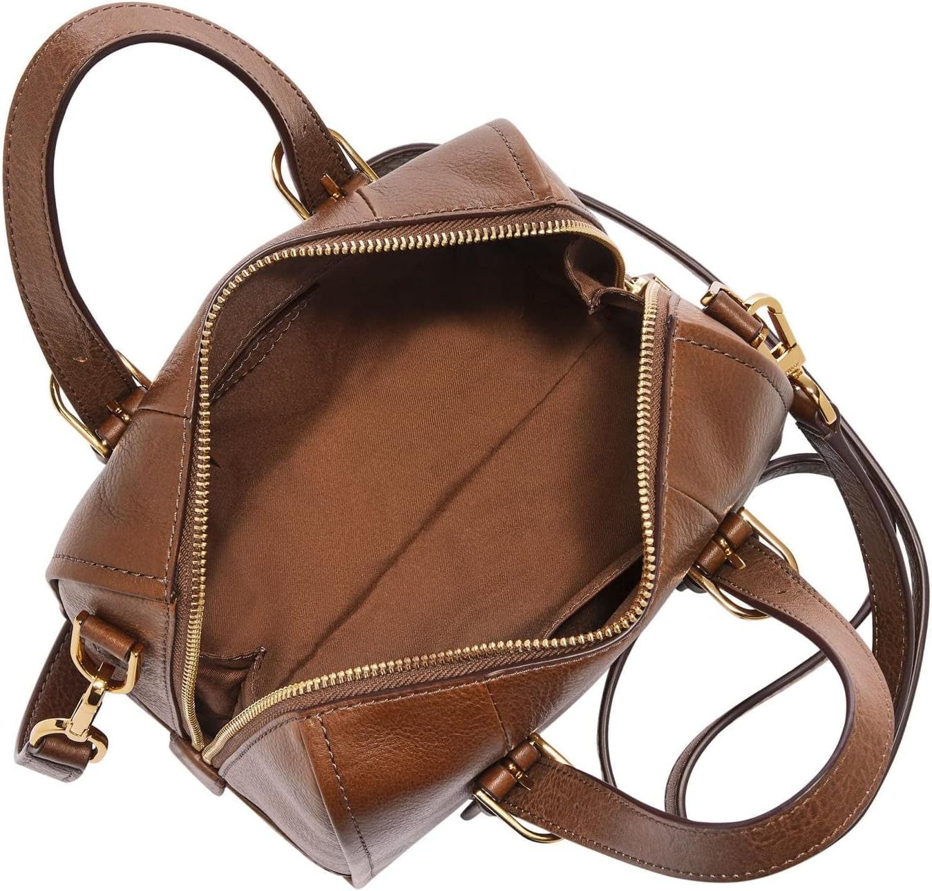 Fossil Carlie Leather Mini Satchel Purse Dameshandtas Dames Naty Shop