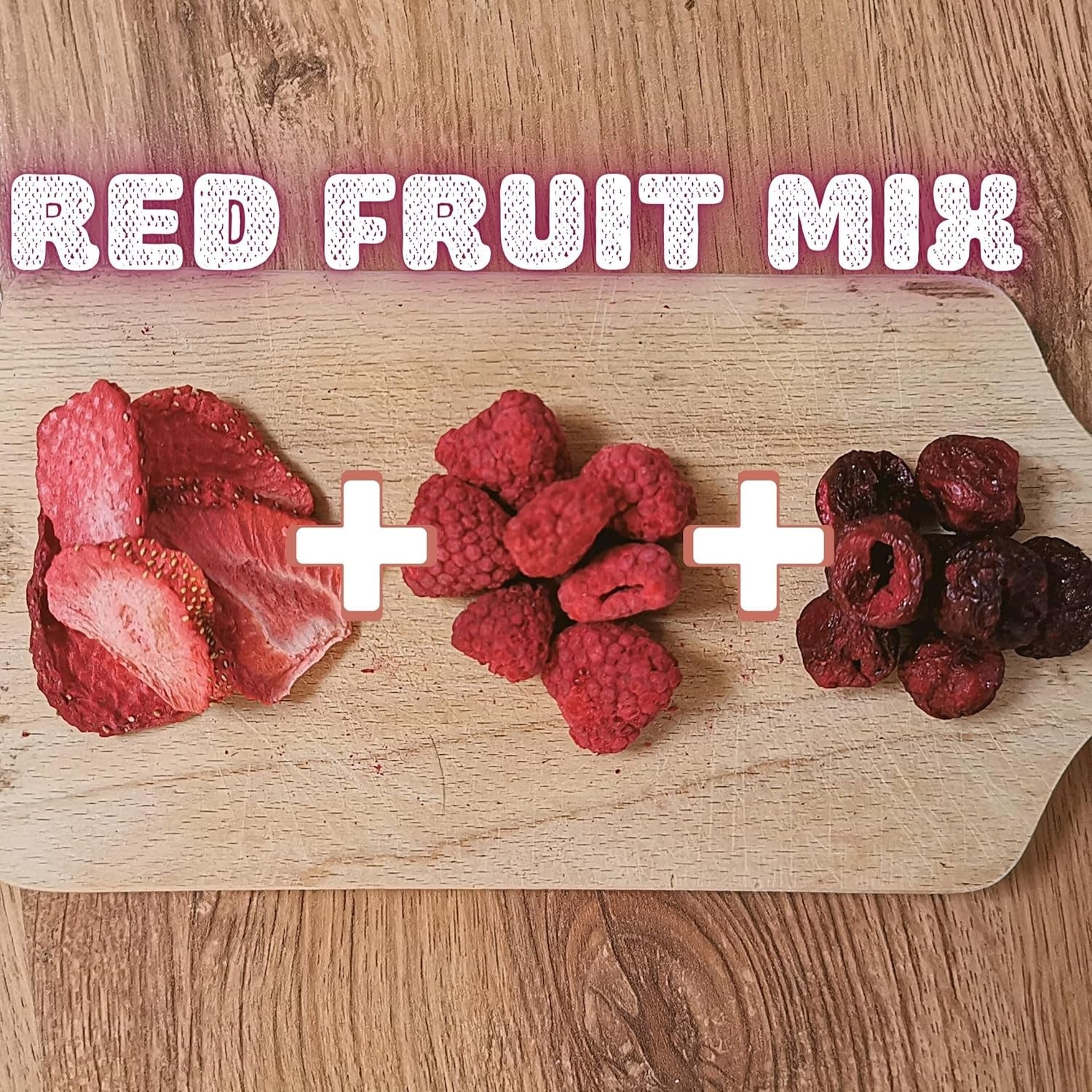 Gevriesdroogd Fruit Rood Fruit Mix | XL 300g Gevriesdroogde Aardbeien Frambozen Zure Kersen Gedroogd Fruit Mix | Gevriesdroogd fruit Aardbei Framboos Zure kers | ZingyZoo Gedroogde producten Naty Shop