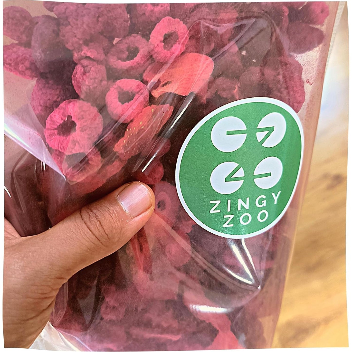 Gevriesdroogd Fruit Rood Fruit Mix | XL 300g Gevriesdroogde Aardbeien Frambozen Zure Kersen Gedroogd Fruit Mix | Gevriesdroogd fruit Aardbei Framboos Zure kers | ZingyZoo Gedroogde producten Naty Shop