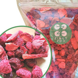 Gevriesdroogd Fruit Rood Fruit Mix | XL 300g Gevriesdroogde Aardbeien Frambozen Zure Kersen Gedroogd Fruit Mix | Gevriesdroogd fruit Aardbei Framboos Zure kers | ZingyZoo Naty Shop gedehydrateerde producten 300G
