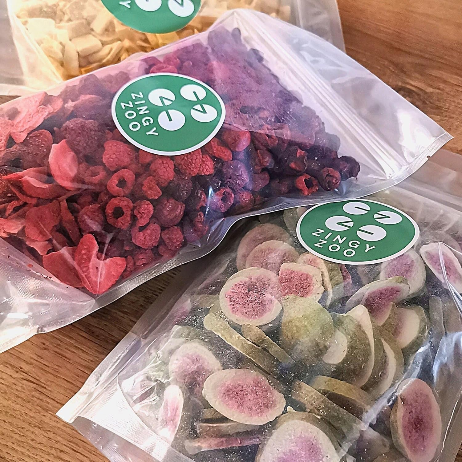 Gevriesdroogd Fruit Rood Fruit Mix | XL 300g Gevriesdroogde Aardbeien Frambozen Zure Kersen Gedroogd Fruit Mix | Gevriesdroogd fruit Aardbei Framboos Zure kers | ZingyZoo Gedroogde producten Naty Shop