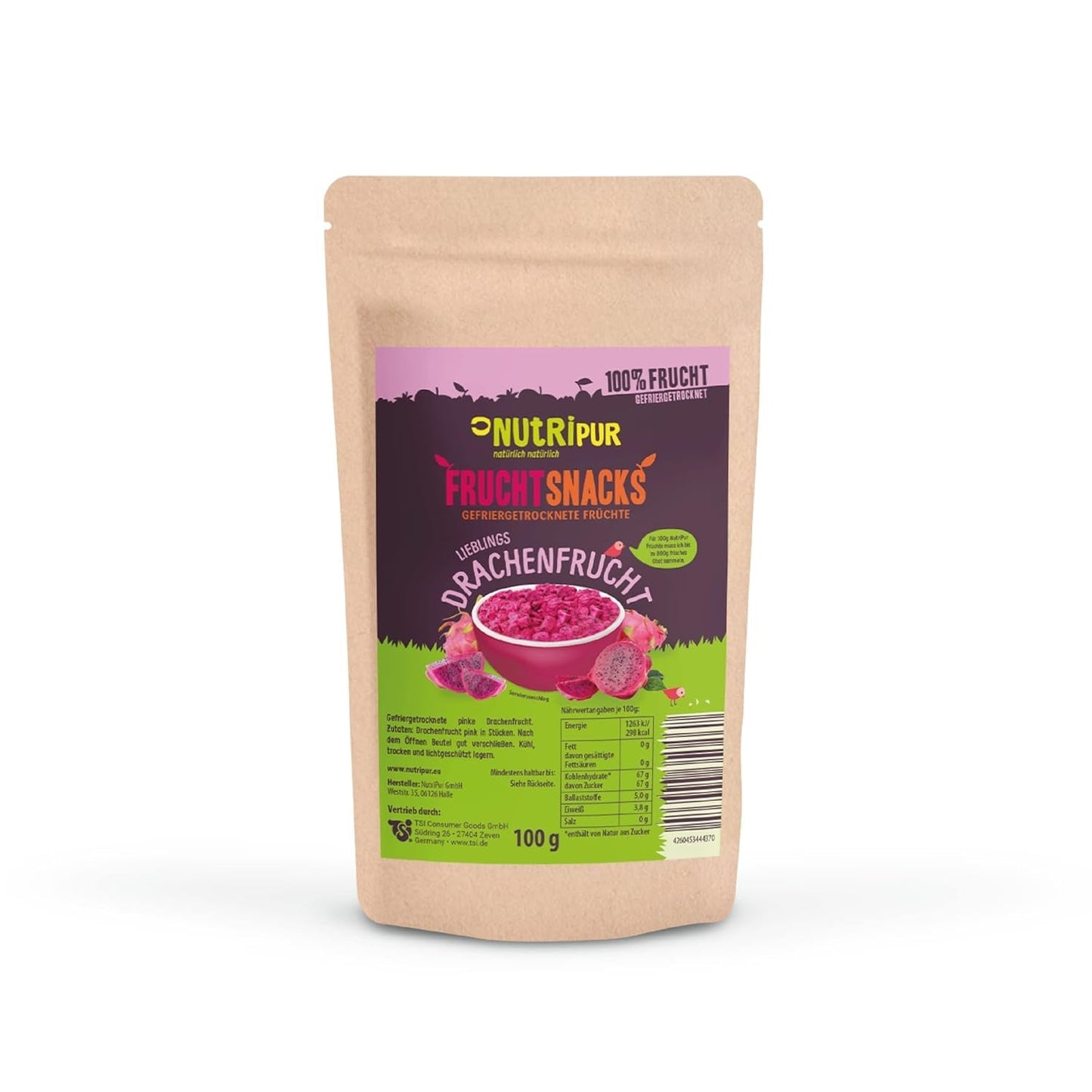 Gevriesdroogd drakenfruit: 100g gedroogd drakenfruit - 100% fruit, volle smaak - gevriesdroogd fruit, geen toegevoegde suikers Gedroogde producten Mijn winkel Standaard titel