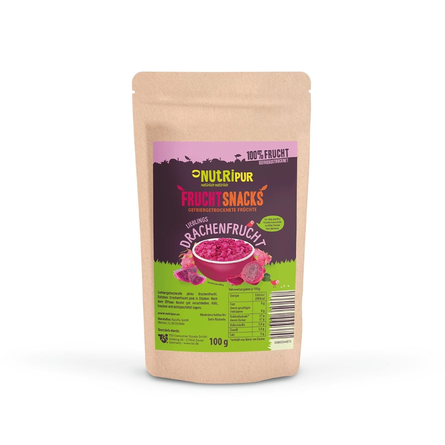 Gevriesdroogd drakenfruit: 100g gedroogd drakenfruit - 100% fruit, volle smaak - gevriesdroogd fruit, geen toegevoegde suikers Gedroogde producten Mijn winkel Standaard titel
