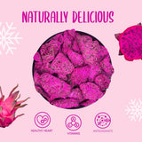 Gevriesdroogd drakenfruit 50g - Gevriesdroogd drakenfruit - Gevriesdroogd gedroogd fruit - Gesneden gedroogd drakenfruit voor bakken, decoratie, snacks, muesli, desserts Gedroogde producten Mijn winkel