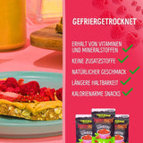 Gevriesdroogd fruit: 100g gevriesdroogde frambozen voor smoothie bowls, muesli, paptoppings - gevriesdroogde bessen zonder toegevoegde suiker - gevriesdroogde bessen - fruit van NutriPur Gedehydrateerde producten Naty Shop