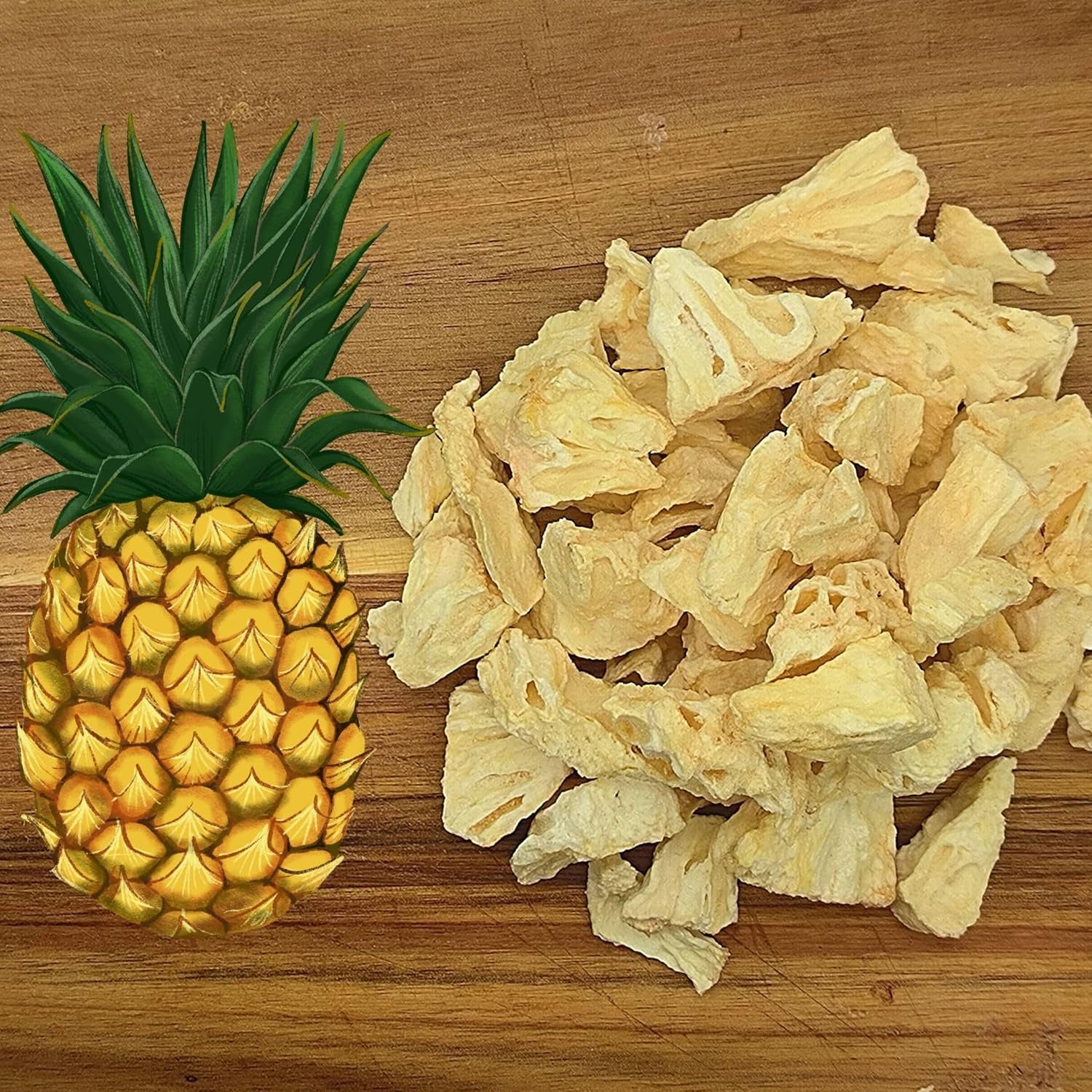 Gevriesdroogd fruit | Ananas 100% puur Gevriesdroogd fruit Gevriesdroogde ananas | Gevriesdroogd fruit zonder toegevoegde suiker | Krokante gevriesdroogde ananas - aromatisch - heerlijk ZingyZoo Gedroogde producten Naty Shop