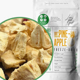 Gevriesdroogd fruit | Ananas 100% puur Gevriesdroogd fruit Gevriesdroogde ananas | Gevriesdroogd fruit zonder toegevoegde suiker | Krokante gevriesdroogde ananas - aromatisch - heerlijk ZingyZoo Gedehydrateerde producten Naty Shop 100G