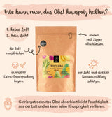 Gevriesdroogd fruit BRIX | Natuurlijk, droog mengsel van tropisch fruit 80 g | Great Taste Award voor gedroogd fruit | Niet-GMO, glutenvrij, veganistisch, vitamines zijn geconserveerde Naty Shop gedehydrateerde producten