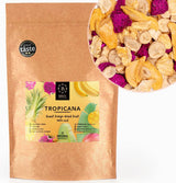 Gevriesdroogd fruit BRIX | Natuurlijk, droog mengsel van tropisch fruit 80 g | Great Taste Award voor gedroogd fruit | Niet-GMO, glutenvrij, veganistisch, vitaminen zijn bewaard Naty Shop Gedehydrateerde producten Standaardtitel