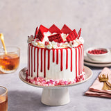 FunCakes Choco Drip Rood: Heerlijke smaak, Makkelijk in gebruik, Ideaal voor dripcakes, Chocolade drip smaak. Hersluitbare verpakking 180 g. Naty Shop suikerpasta