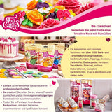 FunCakes Fire Red gelamineerde fondant: gemakkelijk te gebruiken, glad, flexibel, zacht en buigbaar, perfect voor het versieren van taarten, halal, koosjer en glutenvrij, 1 kg (1 pak) Naty Shop suikerpasta