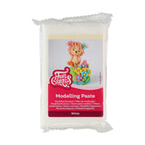 FunCakes Modelleerpasta Wit: Perfect voor het modelleren van figuren, caketops en ruches. Sterk, soepel en soepel. Halal, koosjer en glutenvrij. 250 gr. (pak van 2) Naty Shop Witte suikerpasta 250 gram