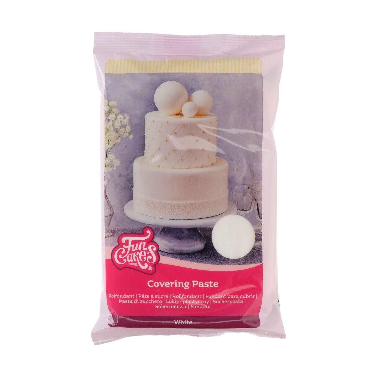 FunCakes Poedersuikerpasta 500g wit Suikerpasta Naty Shop Standaardtitel