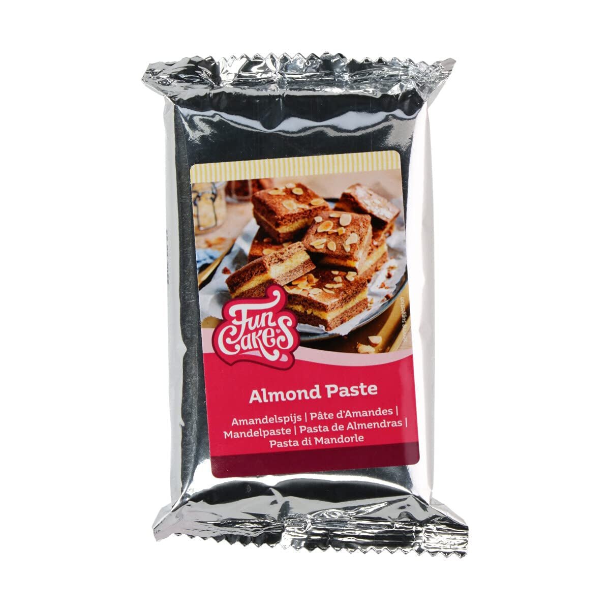 FunCakes amandelspijs (1:1): Heerlijke smaak, fijne textuur, makkelijk smeerbaar, amandelspijs, perfect voor taarten en koekjes. Halal en glutenvrij. 250 g (pak van 2) Naty Shop suikerpasta 250 gram
