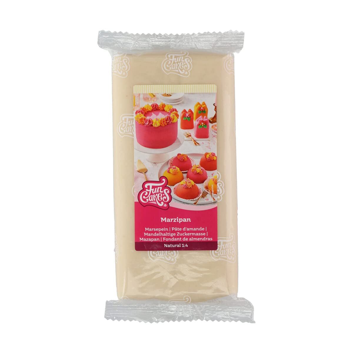 FunCakes Amandelsuikerpasta (Nederlandse Marsepein) Natuurlijk (1:4): Klaar om te rollen, Gemakkelijk te gebruiken, Perfect voor het decoreren van taarten, Halal, Kosher en Glutenvrij. 1 kg. Suikerpasta Naty Shop standaardtitel