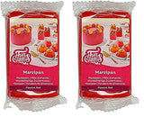 FunCakes Amandelsuikerpasta (Hollandse Marsepein) Passierood: makkelijk in gebruik en smeuïg, perfect voor het decoreren van taarten, halal, koosjer en glutenvrij. 250 gr. (pak van 2) Naty Shop suikerpasta 250 G (pak van 2)