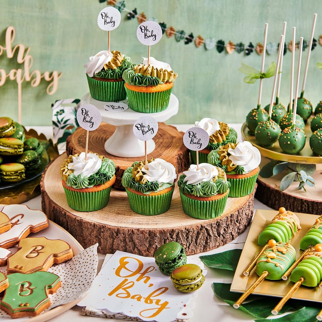 FunCakes rolfondant Botanical Green: Gemakkelijk in gebruik, soepel, flexibel, zacht en buigzaam, perfect voor het versieren van taarten, halal, koosjer en glutenvrij, 250g Naty Shop Suikerpasta