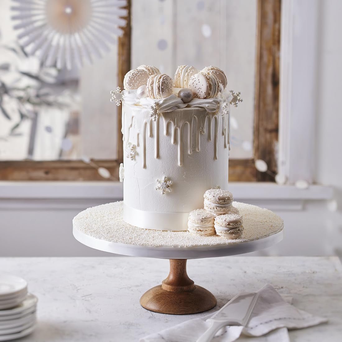 FunCakes Rolfondant Helder Wit: Makkelijk in gebruik, soepel, flexibel, zacht en buigzaam, perfect voor het decoreren van taarten, halal, koosjer en glutenvrij. 5 kg (2 tot 2,5 kg) Naty Shop suikerpasta