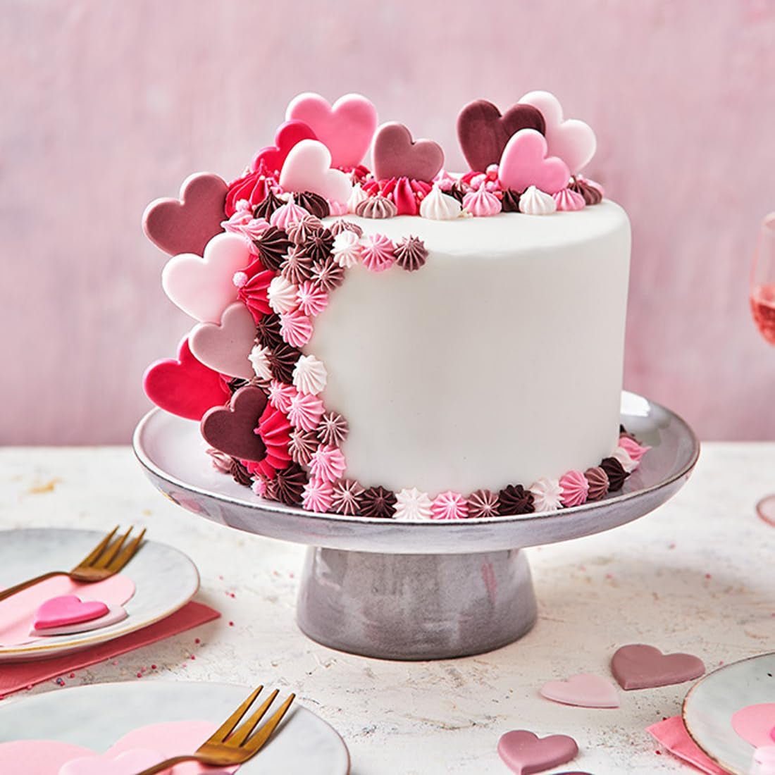FunCakes Rolfondant Hot Pink: Makkelijk in gebruik, soepel, flexibel, zacht en buigzaam, perfect voor het decoreren van taarten. Glutenvrij. 1 kg Naty Shop suikerpasta