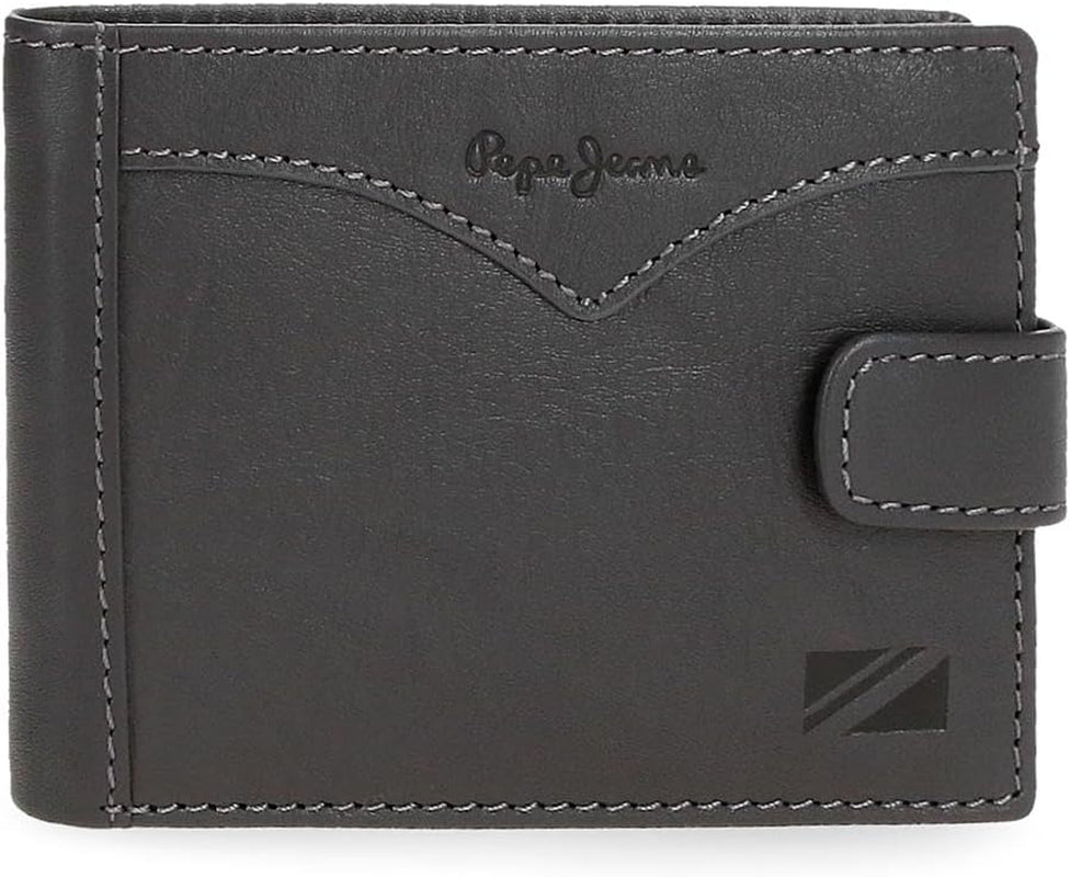 Pepe Jeans Jack Horizontal Click Wallet One Size Herenportemonnee Naty Shop Grijs