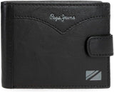 Pepe Jeans Jack Horizontal Click Wallet One Size Herenportemonnee Naty Shop Zwart