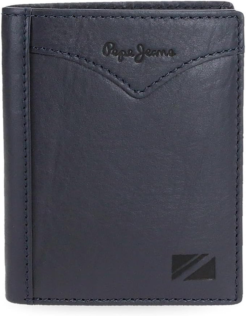 Pepe Jeans Jack Verticale Portemonnee met Portemonnee, One Size Herenportemonnee Naty Shop Blauw